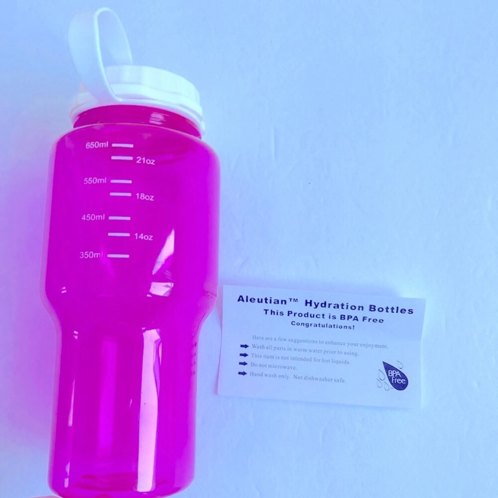 3/$15 Aleutian Hydration Water Bottle Pink 650mL NEW